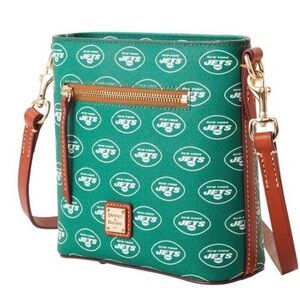 Dooney & Bourke Green and Brown Crossbody Bag